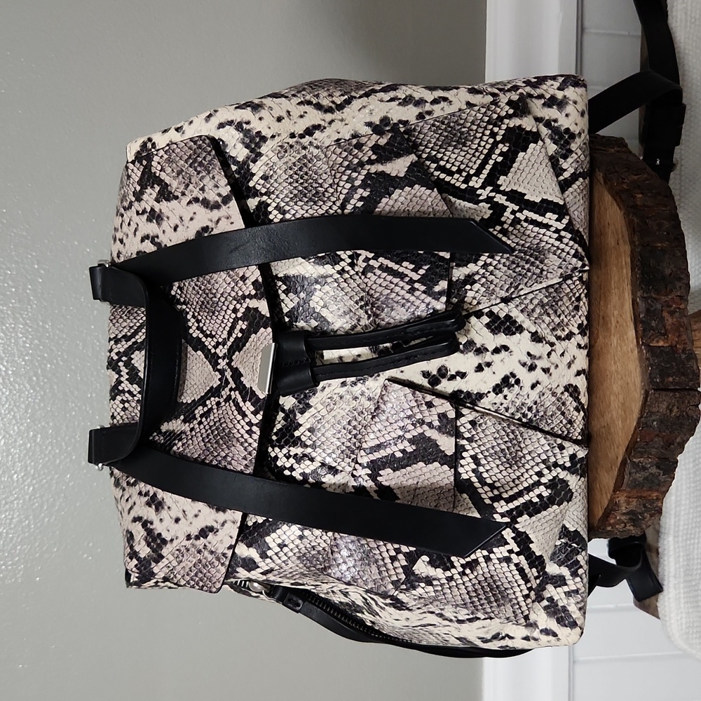 All Saints Leather backpack Snake skin
